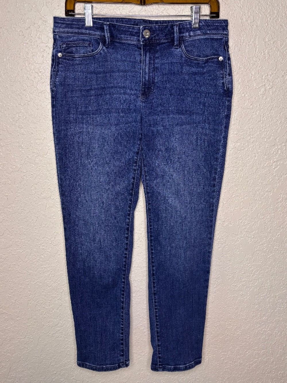 J. Jill Authentic Fit Blue Denim Casual 5 Pocket Ankle Jeans Women's Size 8
